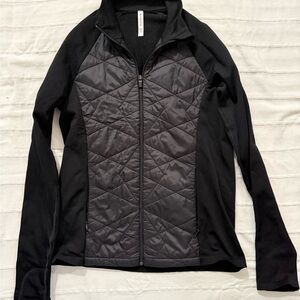 Athleta Black Quilted Puffer Jacket
